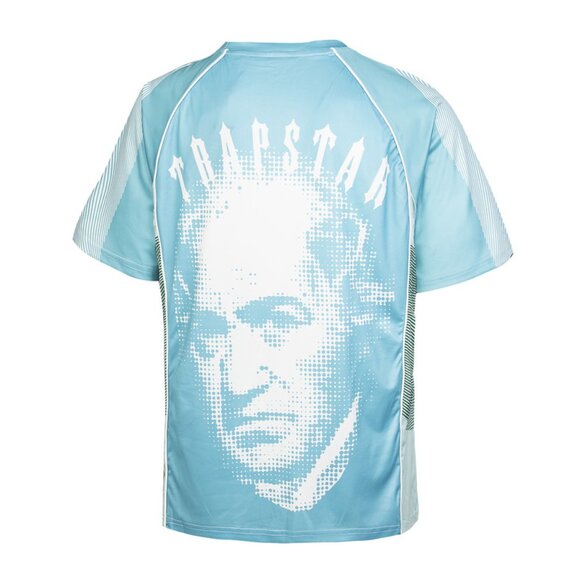 Trapstar  Light Blue Portrait Print Sport T Shirt - Picture 2 of 4